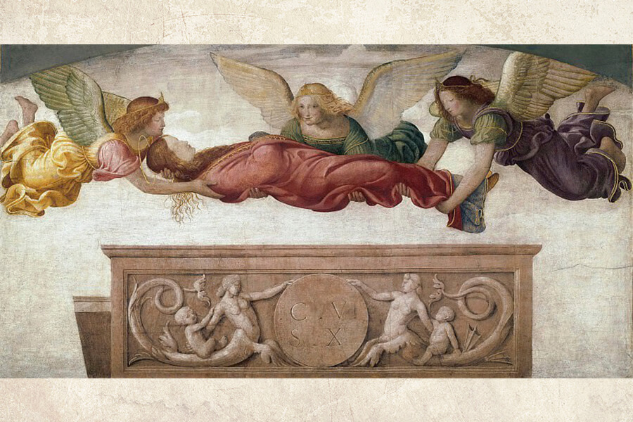 Святая Екатерина переносимая Ангелами 