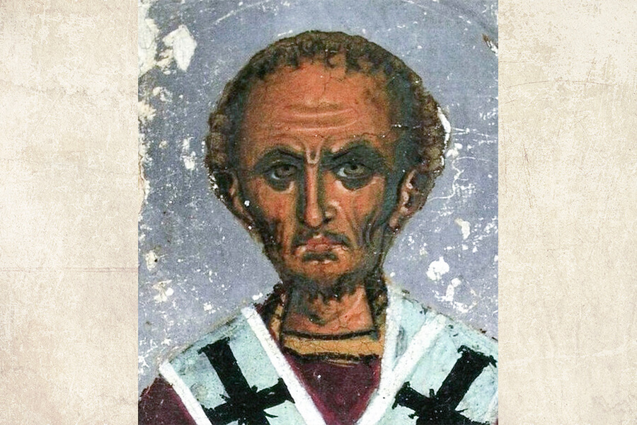 Фрагмент византийской иконы из монастыря Панагии