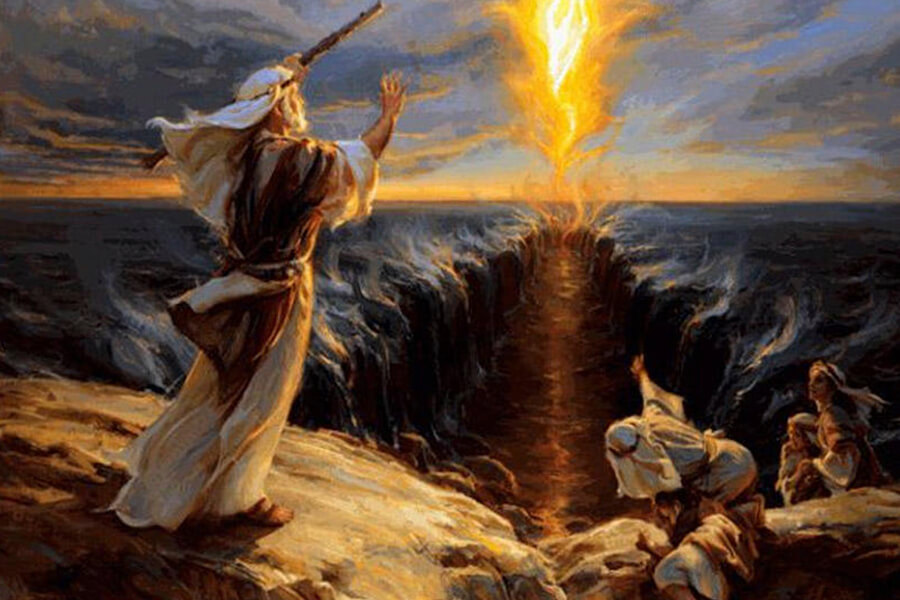 пророк Моисей расступилось чермное море