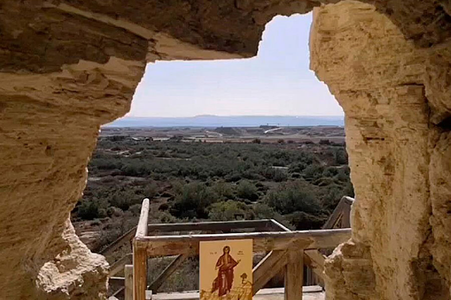 Вид из пещеры преподобной Марии Египетской