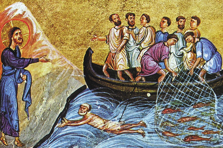 фреска Хрисос и апостолы