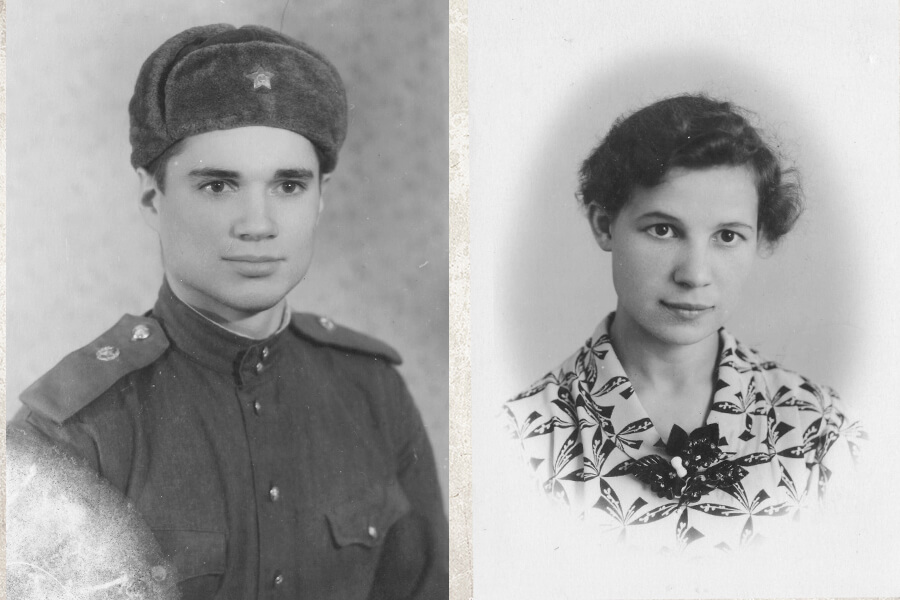 старое фото дедушки и бабушки