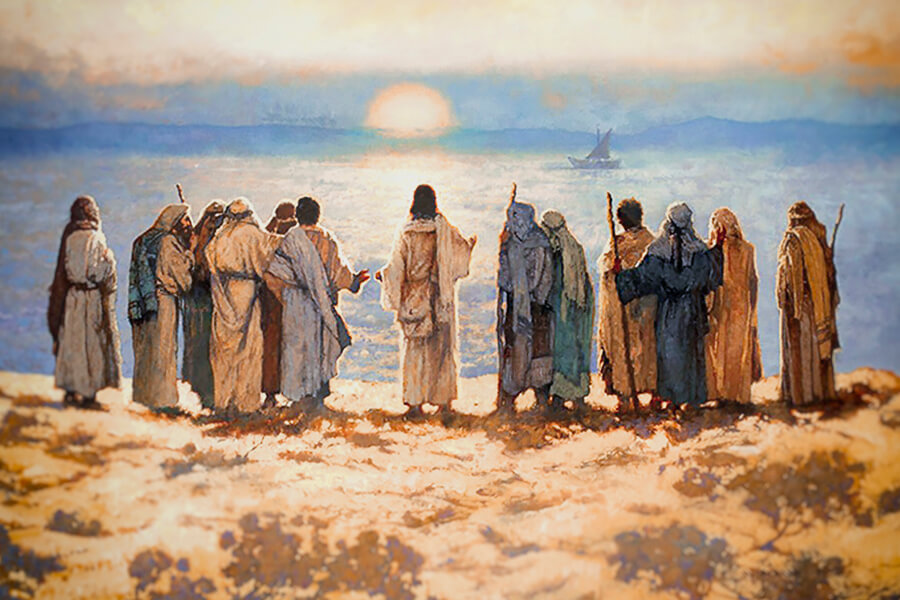картина Христос с учениками у моря