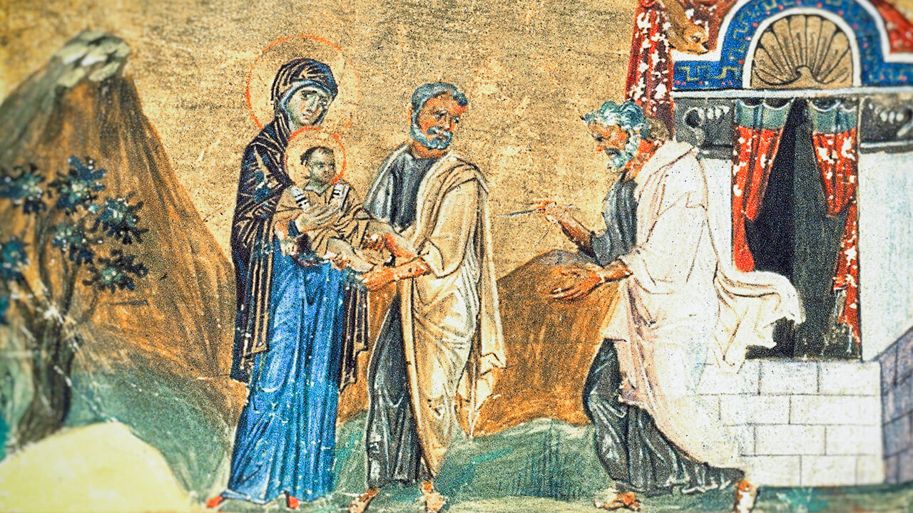 фреска праздника Обрезания Господня 