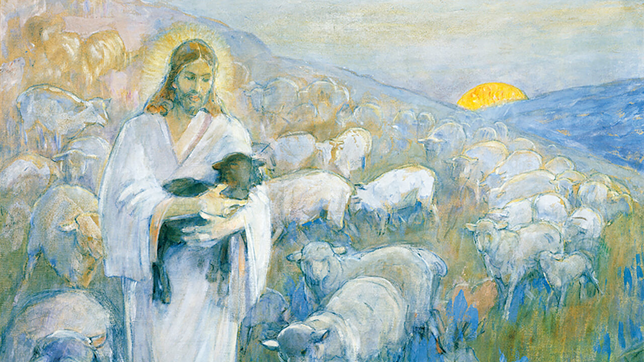 Христос с овечкой на руках