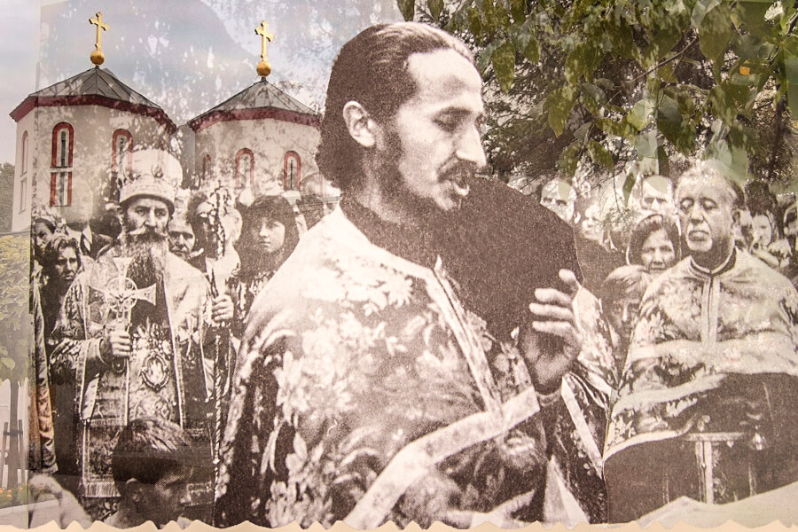 Иеромонах Афанасий (Евтич) на литии 
