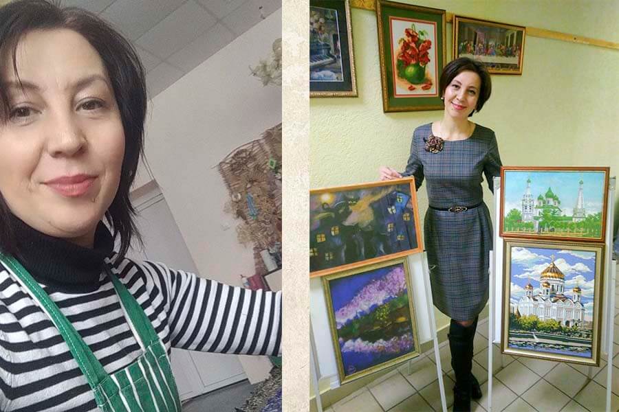 среди картин