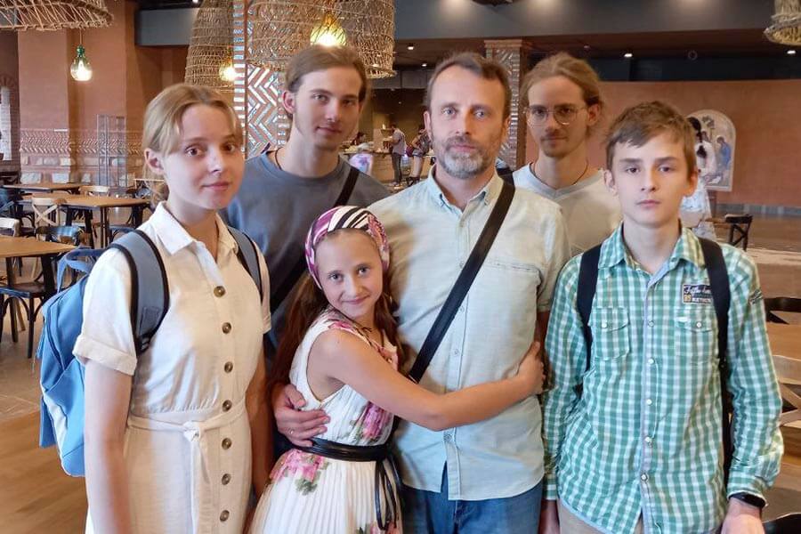 многодетный папа