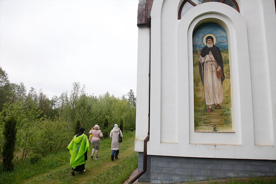 фреска святого