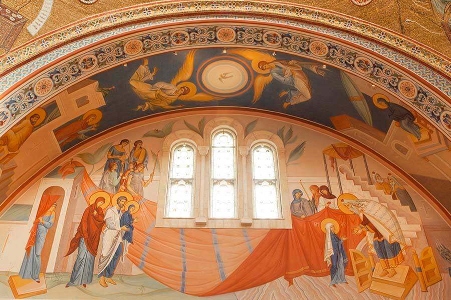 фреска введение во храм Богородицы 