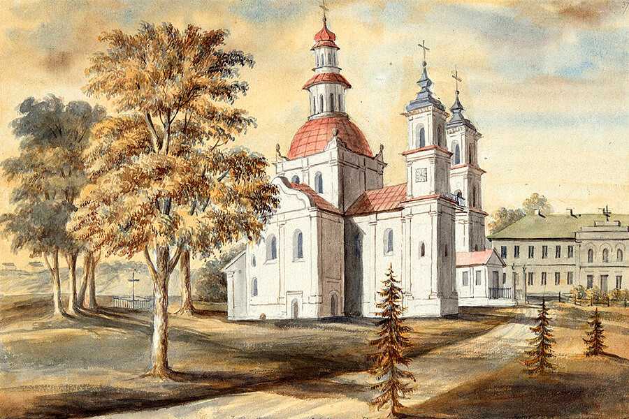 храм на картине