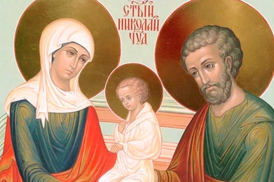 Святитель Николай в младенчестве 