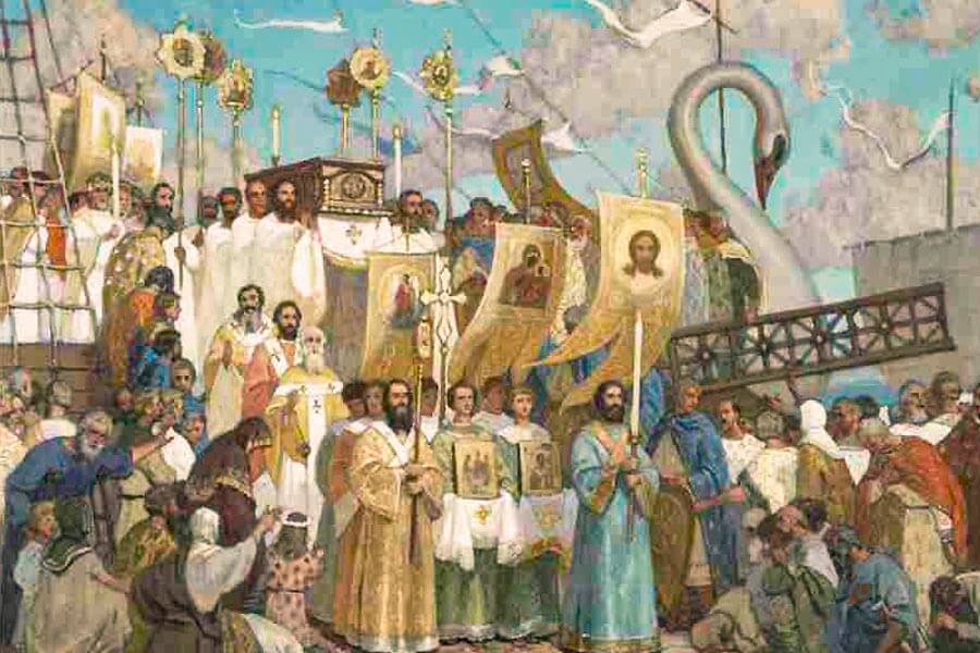 Встреча мощей святителя Николая в Бари 