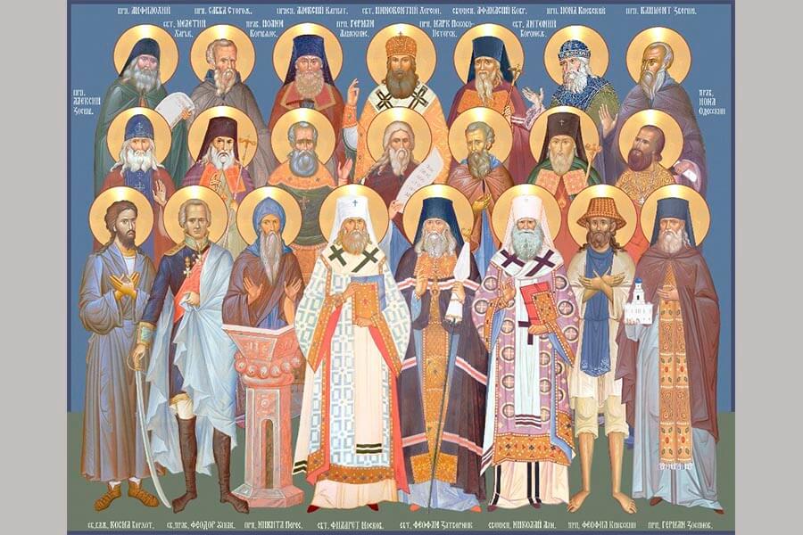Икона русских святых 