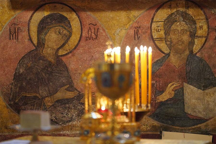Спаситель и Божия Матерь