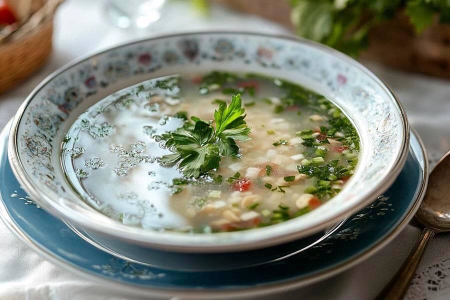 Окрошка на квасе с редиской рецепт