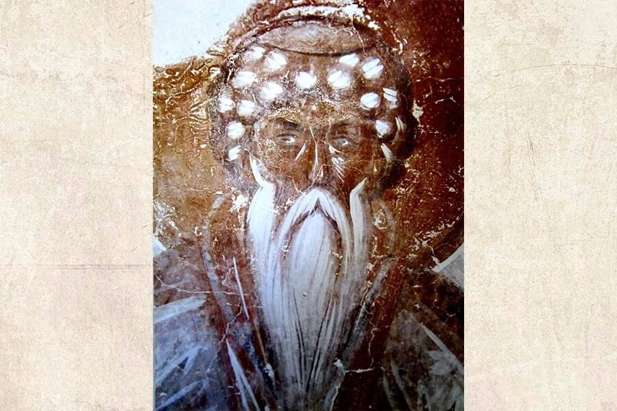 Фреска преподобный Даниил Столпник