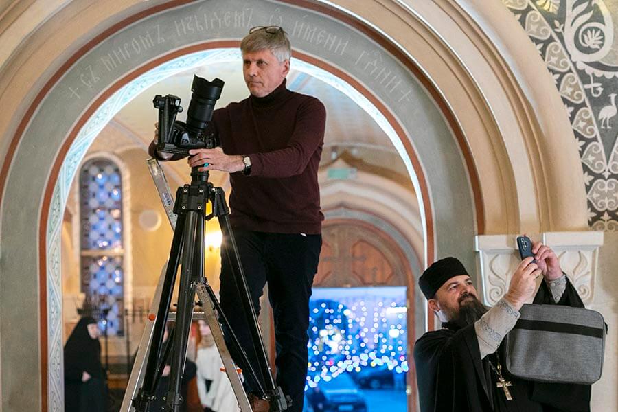 съемки в храме 