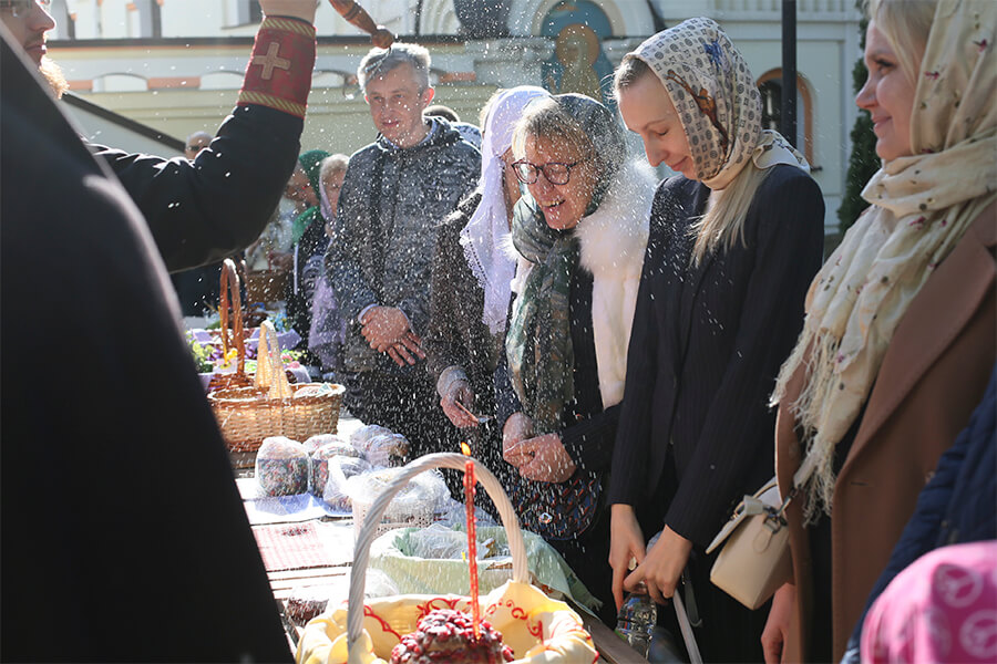 освящение куличей