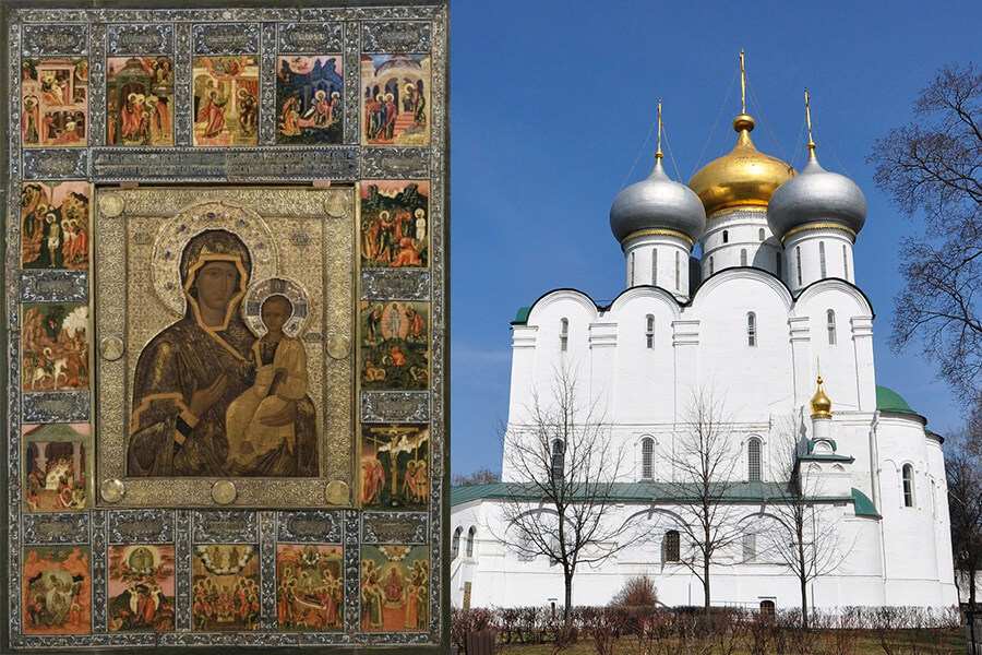 храм и икона Богородицы