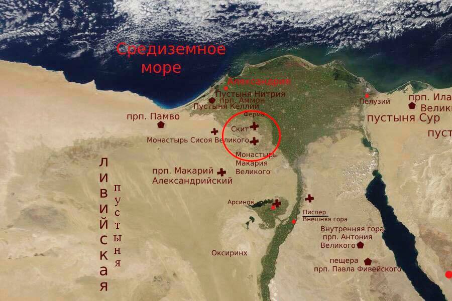 Места подвигов преподобного Пимена Великого 