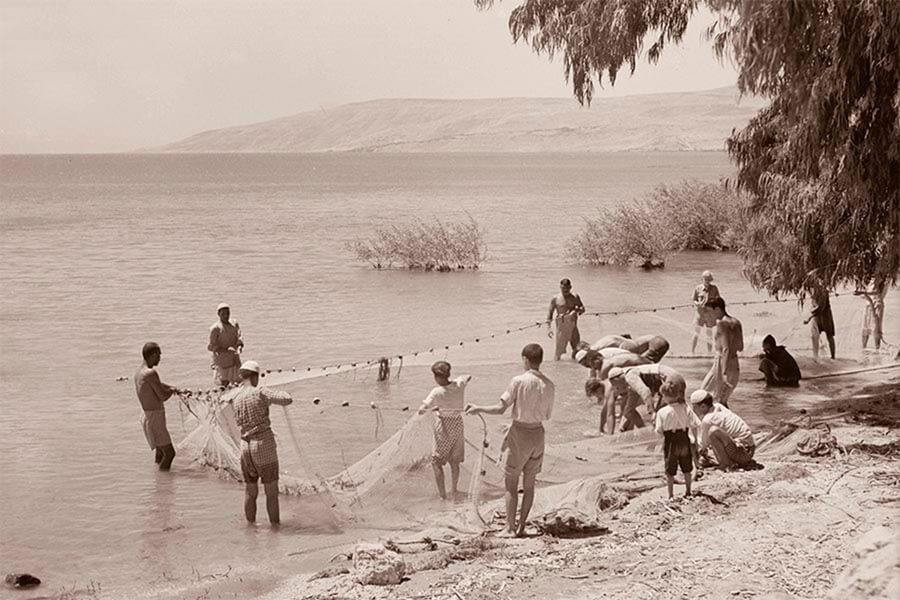 рыбаки в Палестине 