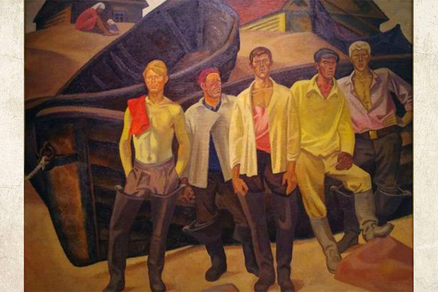 картина рыбаки 