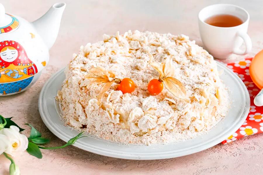 Ленивый Наполеон рецепт из слоеного теста