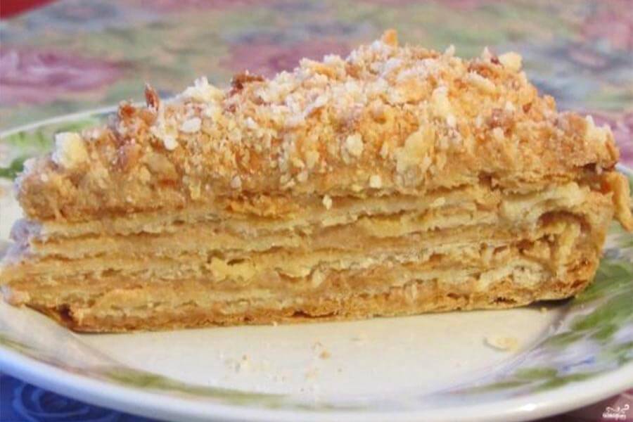 Ленивый Наполеон со сгущенкой