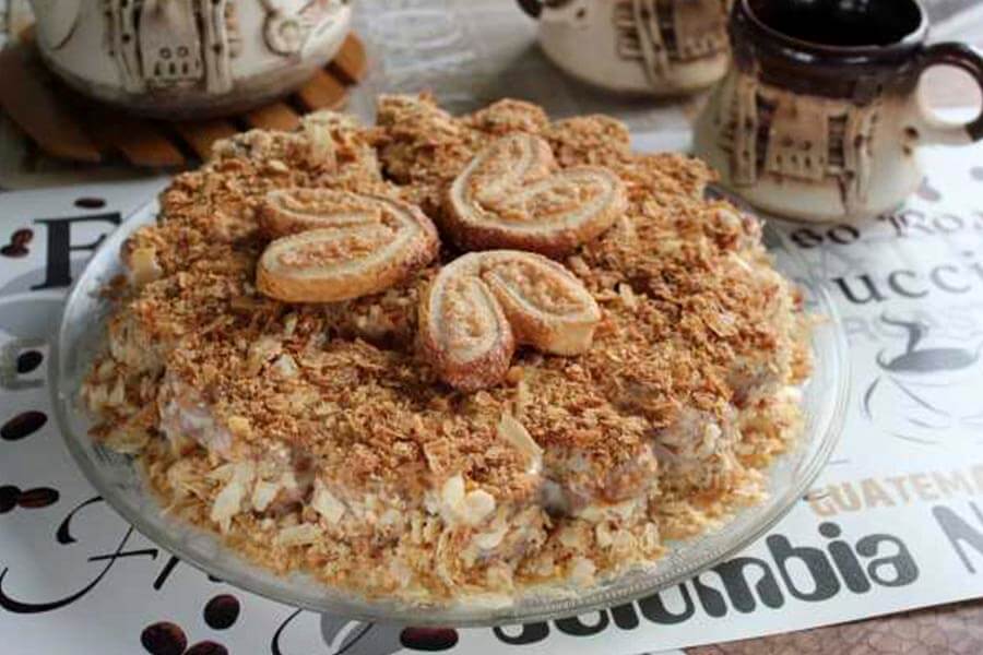 Ленивый Наполеон рецепт из печенья