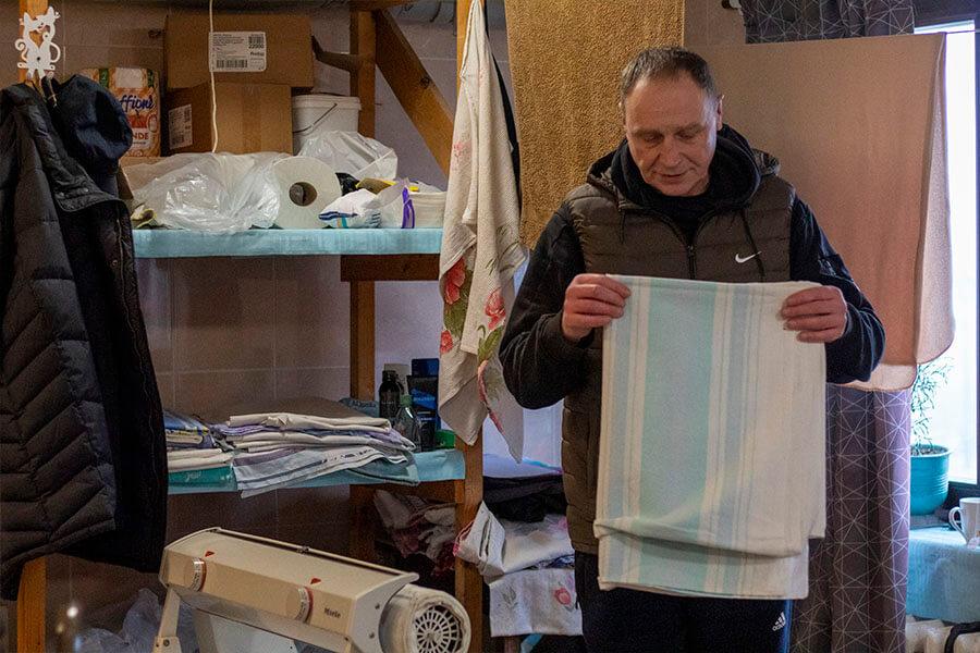 в хозяйственной комнате