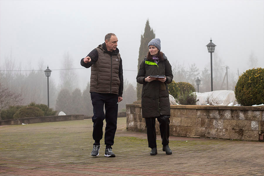 беседа с журналистом