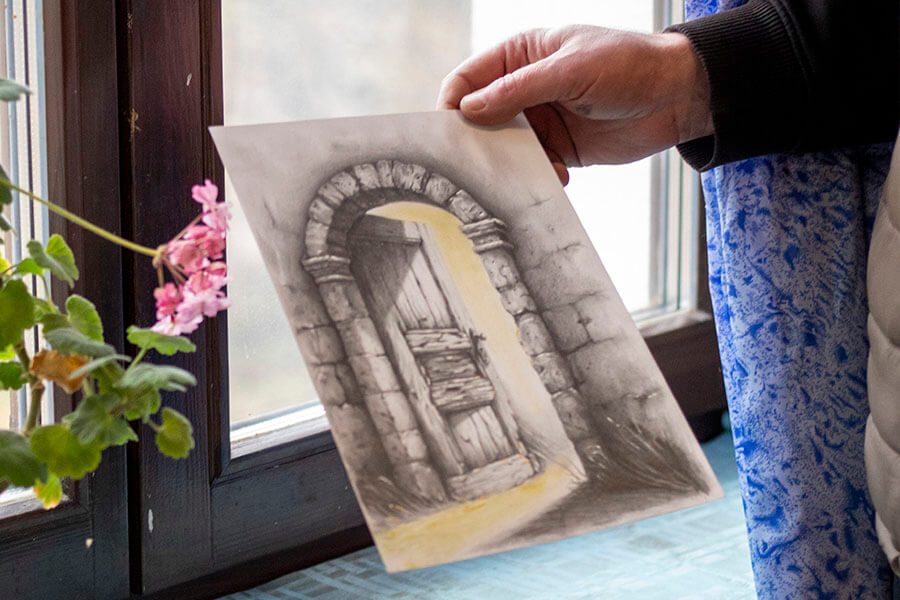 рисунок калитки