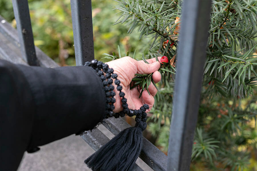 рука с четками