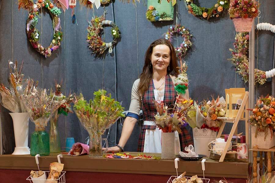 на выставке