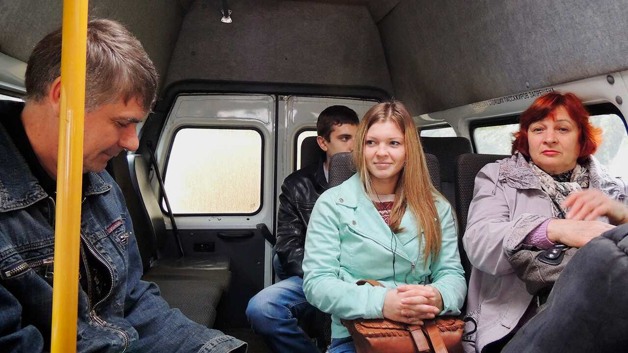 в маршрутке