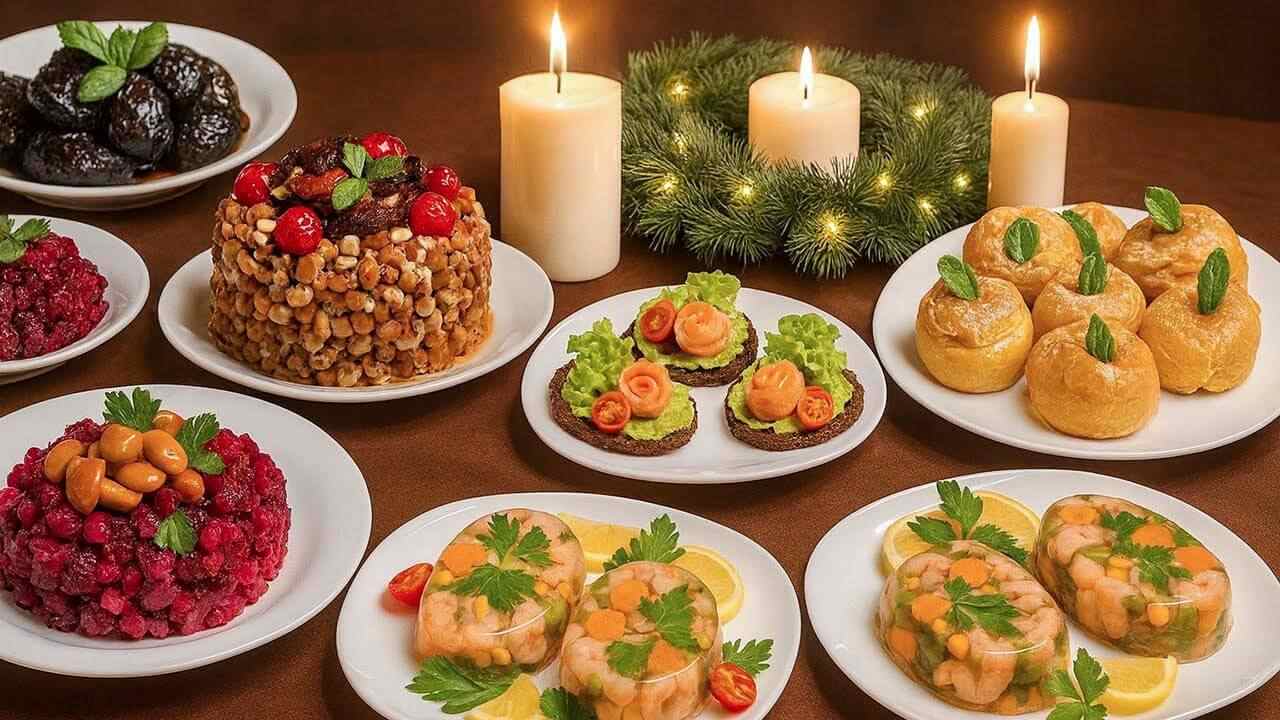 рецепты  Постные блюда на новогодний стол