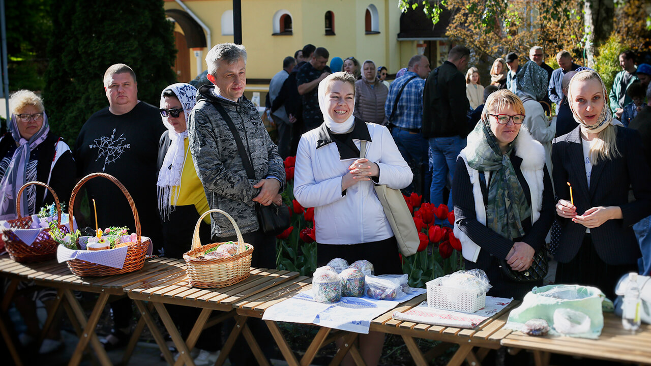 освящение пасхальной снеди
