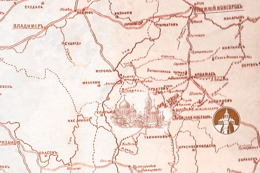 Карта мест Нижегородской губернии