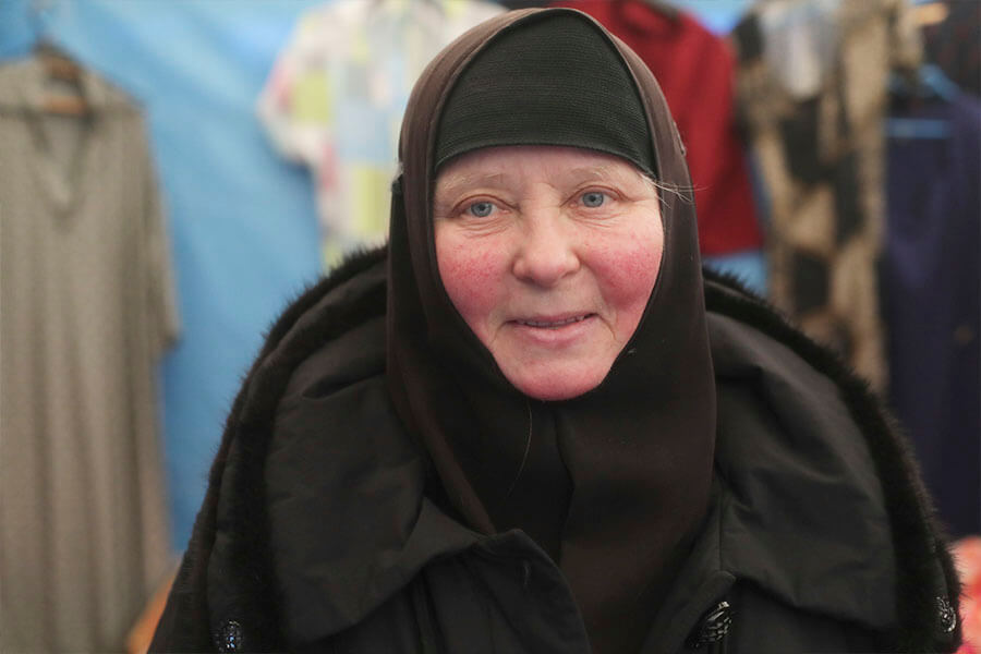 лицо монахини