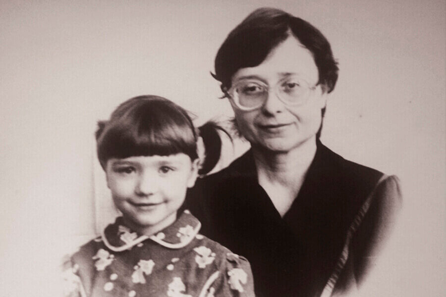 мама с дочкой