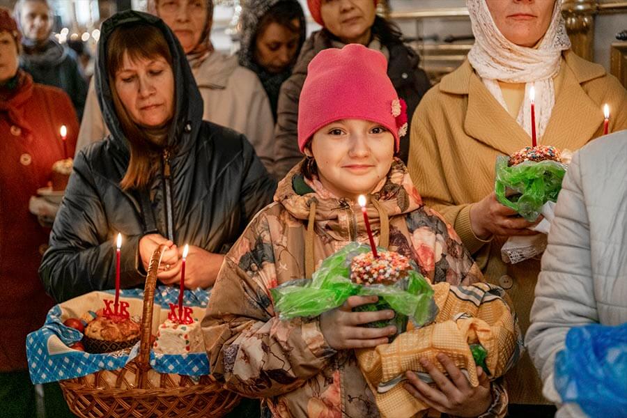 освящение куличей