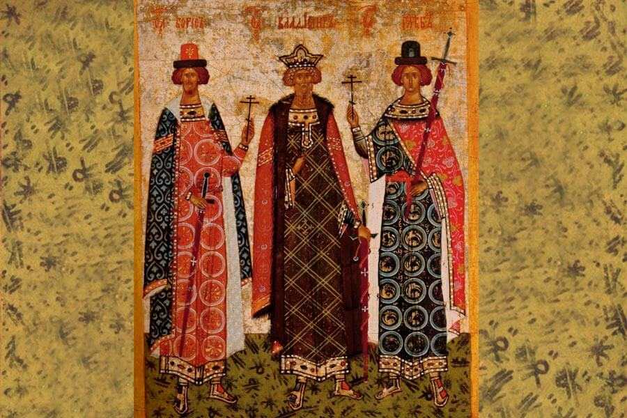 икона князя с сыновьями