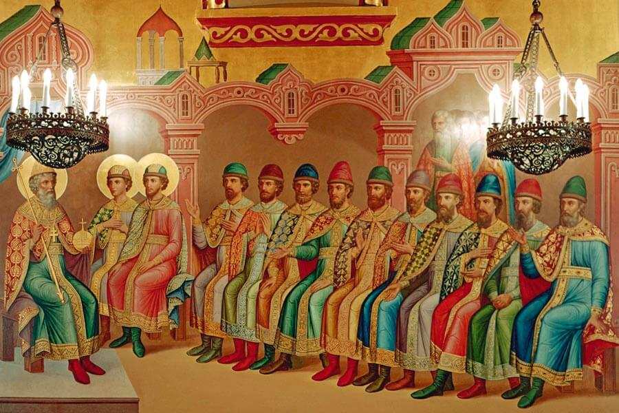 Равноапостольный князь Владимир с сыновьями 