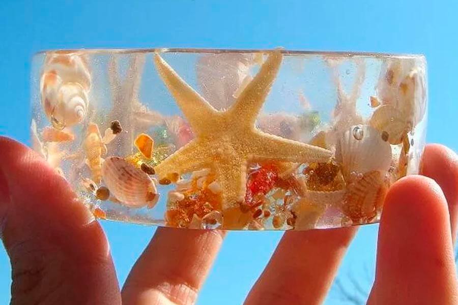 морская звезда в смоле