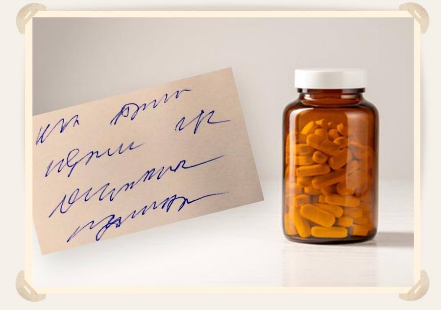 рецепт и таблетки