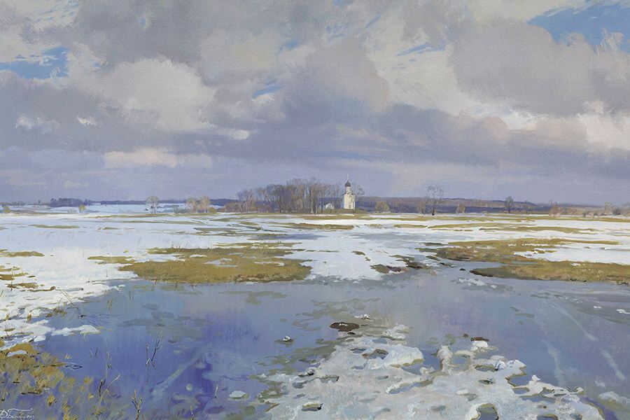 церковь вдалеке