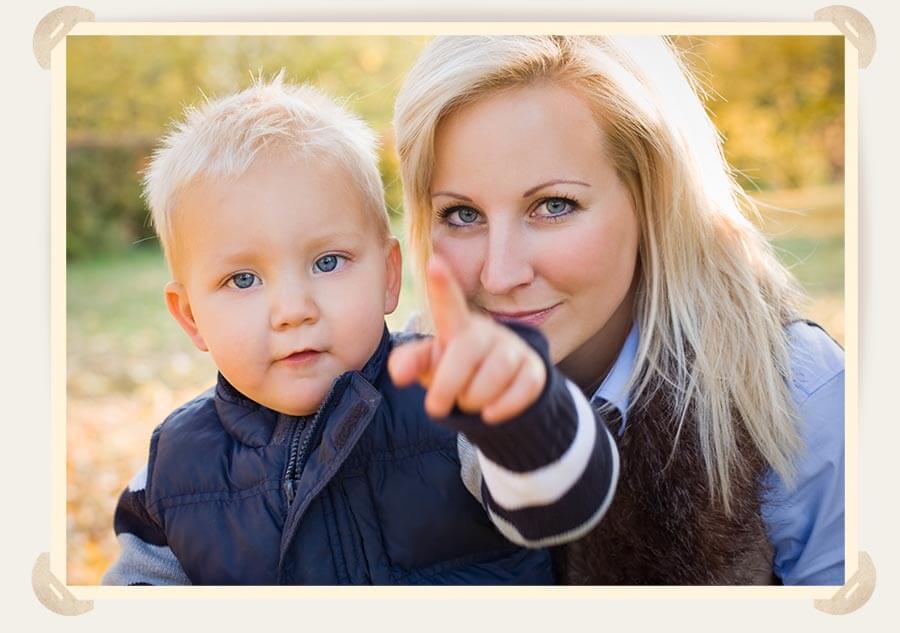 мама с сыном