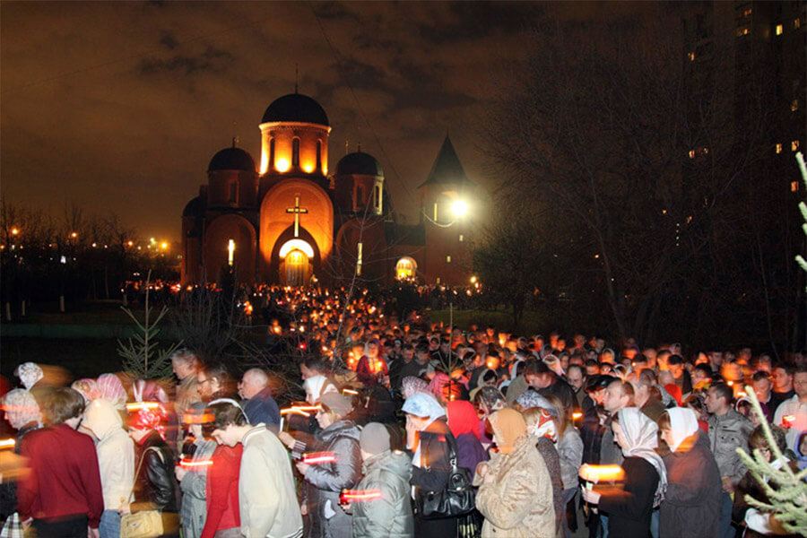 ночная пасхальная служба