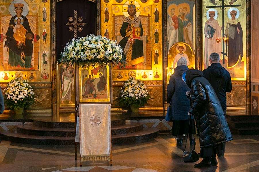 икона праздника Благовещения 